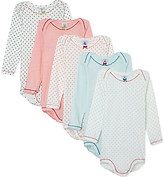 Thumbnail for your product : Petit Bateau Pack of 5 baby boy long-sleeved bodysuit  - for Men