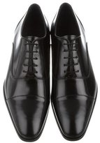 Thumbnail for your product : Versace Leather Cap-Toe Oxfords w/ Tags