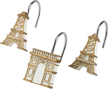 Avanti Linens Paris Botanique Shower Curtain & Hook Set