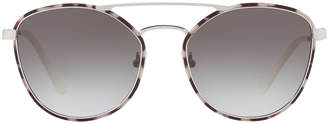 Prada Gradient Curved-Brow Square Sunglasses