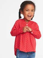 Thumbnail for your product : Old Navy Mandarin-Collar Pintuck Tunic for Toddler Girls