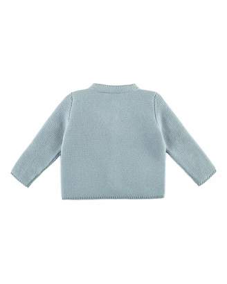 Carrera Pili Knit Cotton Cardigan, Blue, Size 3M-2Y