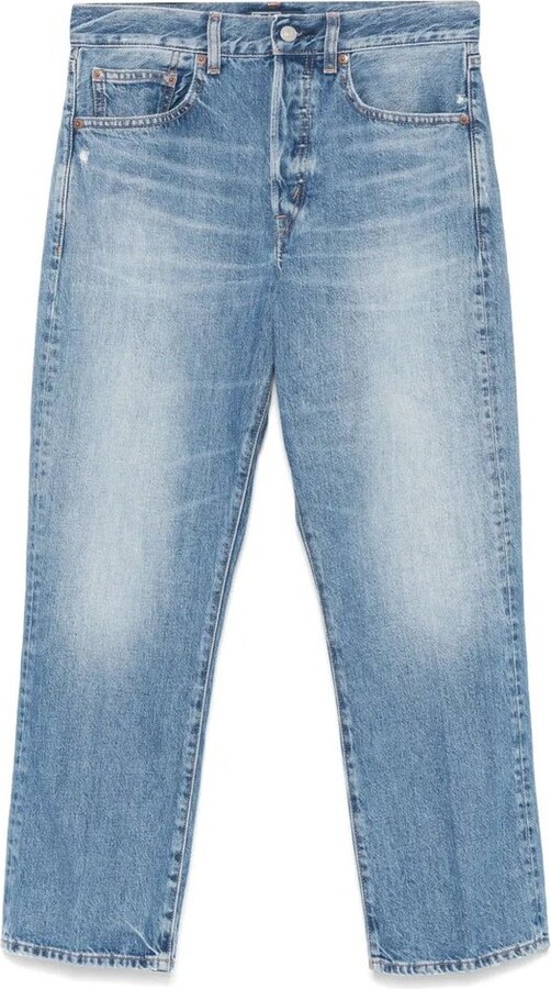 Polo Ralph Lauren Logo Patch Cropped Jeans