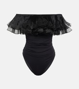 Thumbnail for your product : Giambattista Valli Ruffle-trimmed swimsuit