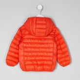 Thumbnail for your product : River Island Mini boys orange lightweight puffer jacket