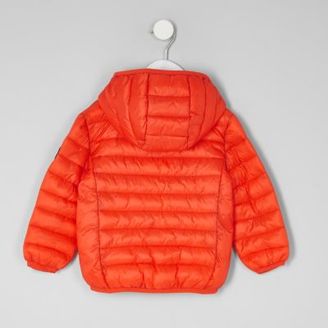 River Island Mini boys orange lightweight puffer jacket