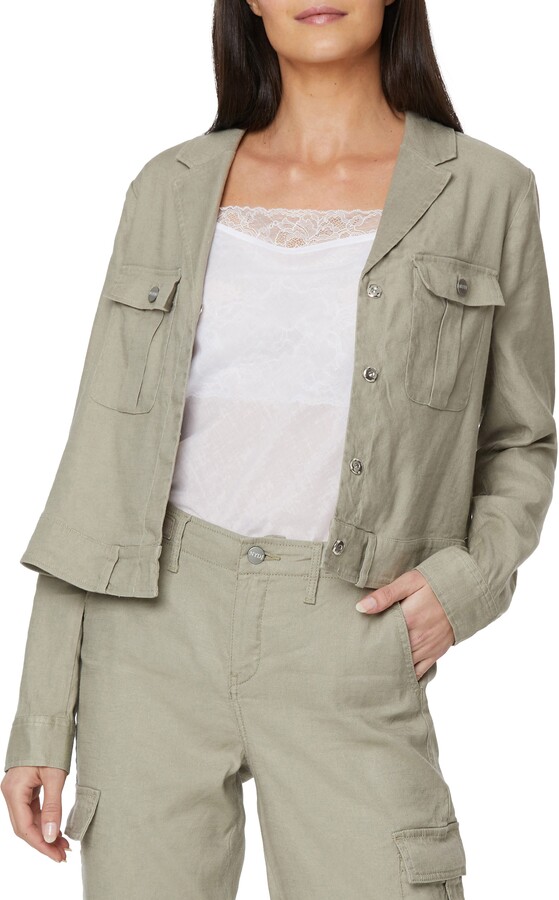 only cropped utility jacket