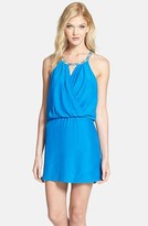Thumbnail for your product : Madison Marcus Beaded Neckline Silk Dress