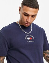 Thumbnail for your product : Tommy Jeans centre timeless arch flag logo t-shirt in navy