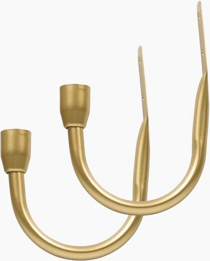 TWOPAGESJaylonCollectionCurtainHoldbacks(Small,Packof2,Gold)