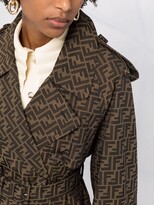 Thumbnail for your product : Fendi FF-logo print coat