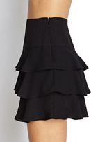 Thumbnail for your product : Forever 21 Fiesta Ruffle Mini Skirt