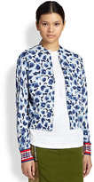 Thumbnail for your product : Marc by Marc Jacobs Aki Floral-Print Cotton Cardigan
