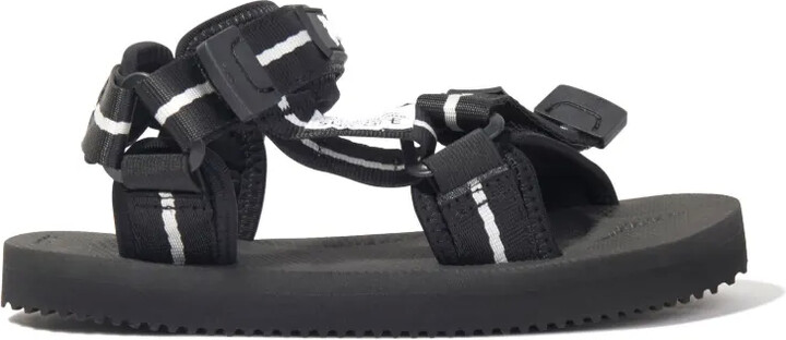 Palm Angels Kids Logo-Print Sandals