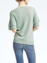 Thumbnail for your product : Banana Republic Todd & Duncan Cashmere Flutter-Sleeve Pullover