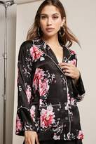 Thumbnail for your product : Forever 21 Honey Punch Satin Floral Top
