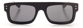 Thumbnail for your product : Gucci Eyewear Logo Printed Rectangle Frame Sunglasses