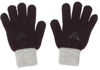 Armani Junior Boys' Rib Knit Colorblock Gloves