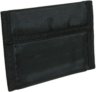 CTM® Solid Color Nylon Trifold Wallet with Fabric Hook and Loop Closure