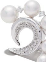 Thumbnail for your product : TASAKI 18kt white gold Atelier Cove diamond earrings
