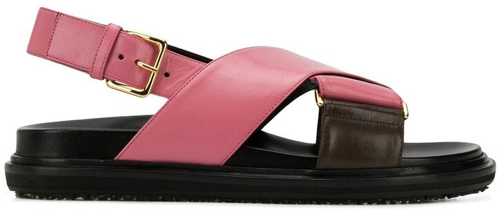 thick black sandals