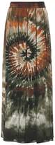 Thumbnail for your product : Valentino Printed pleated silk maxi skirt