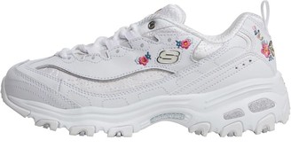 skechers bright blossoms white
