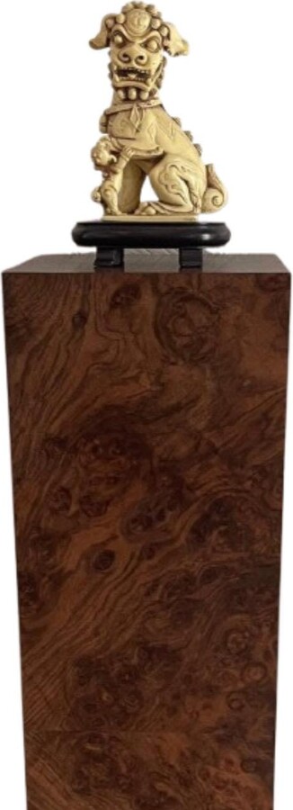 Etsy Made To Order Genuine Burl Wood Tall Display Pedestal Mid Century Retro Style Cube End Table Side Modern Furniture in Usa
