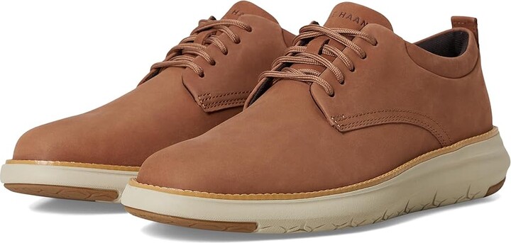 Cole Haan Grand Remix Oxford Men's Lace Up Wing Tip Shoes Dark Sequoia Nubuck/Natural/Light Sesame : 9.5 D - Medium, Leather