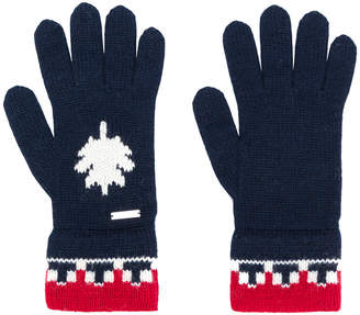 DSQUARED2 contrast trim gloves