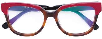 Marni colour block optical glasses