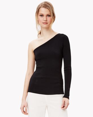 Theory Knit One-Shoulder Top