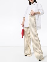 Thumbnail for your product : Unravel Project Striped Wide Leg Trousers