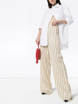 Unravel Project Striped Wide Leg Trousers