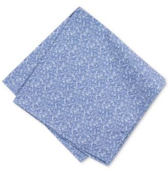Bar III Men's China Blue Floral Pocket Square, Created for Macy's