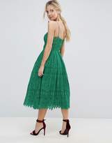 Thumbnail for your product : ASOS Petite PETITE Lace Cami Midi Prom Dress