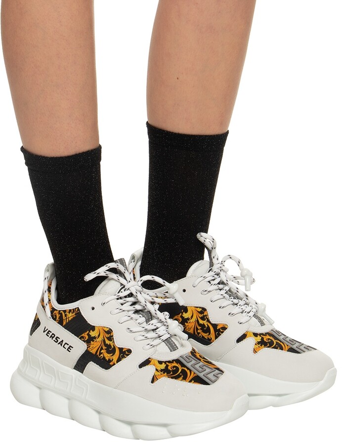 women's versace chain reaction sneakers