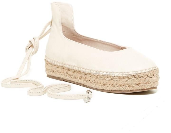 flat espadrilles with ankle ties