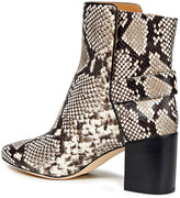 Thumbnail for your product : Tory Burch Snake-effect leather ankle boots