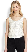 Thumbnail for your product : Parker Eliza Beaded Crop Tank