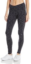 Thumbnail for your product : Danskin Women's Supplex Ankle Legging with Wide Waistband, Black Space Dye, Small