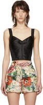 Thumbnail for your product : Dolce & Gabbana Black Lace Longline Bra