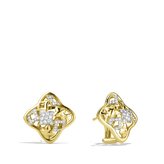 Thumbnail for your product : David Yurman Quatrefoil® Small Earrings with Diamonds in Gold