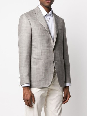 Canali Kei Slim-Fit linen-blend blazer