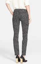Thumbnail for your product : Tory Burch 'Walker' Print Slim Leg Stretch Jeans (Dotted Pony)