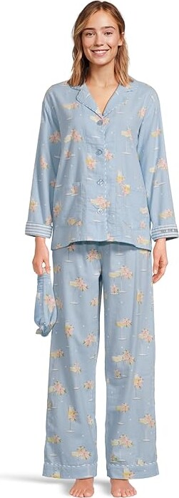 PJ Salvage Flannel PJ Set with Headband Women's Pajama Sets Fizz