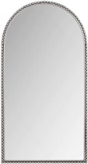 Iron Arch Retro Full Length Mirror With Supporting Feet, For Living Room, Bedroom (Silver)