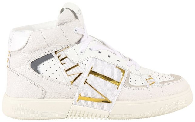 valentino high top sneakers white