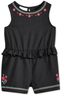 First Impressions Floral-Print Ruffled Cotton Romper, Baby Girls (0-24 months), Created for Macy's