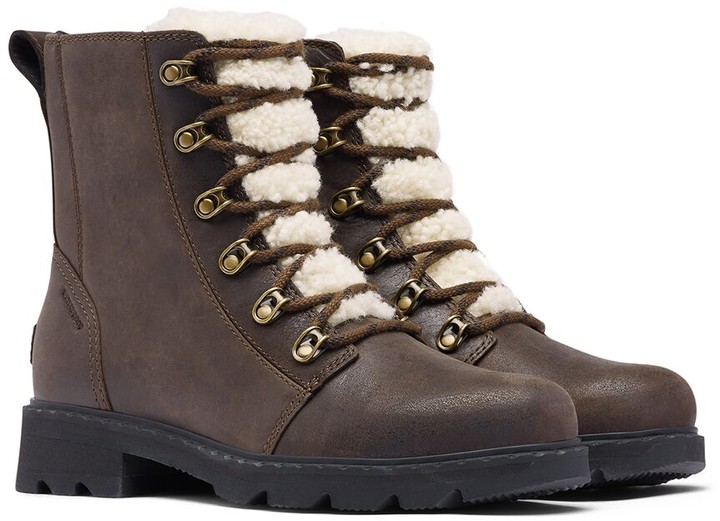 Sorel Lennox Lace Cozy Leather Boot ShopStyle Clothes and Shoes